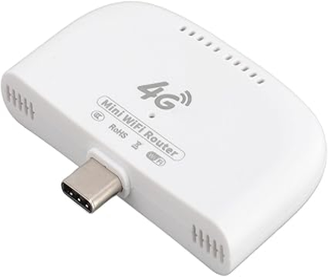 4G USB Portable Router - 150Mbps High Speed Internet for 8 Devices - Plug and Play with SIM Card Slot - and Secure