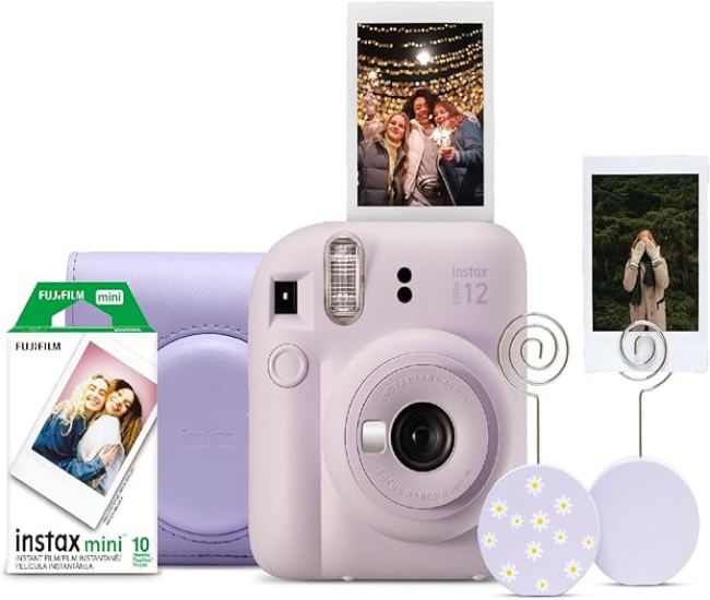 FUJIFILM INSTAX Mini 12 Instant Camera Gift Set - Lilac Purple