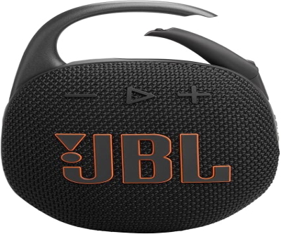 JBL Clip 5 - Ultra-Portable, Waterproof and Dustproof Bluetooth Speaker, Integrated Carabiner, Up to 12 Hours of Play, Made in Part with Recycled Materials (Black)